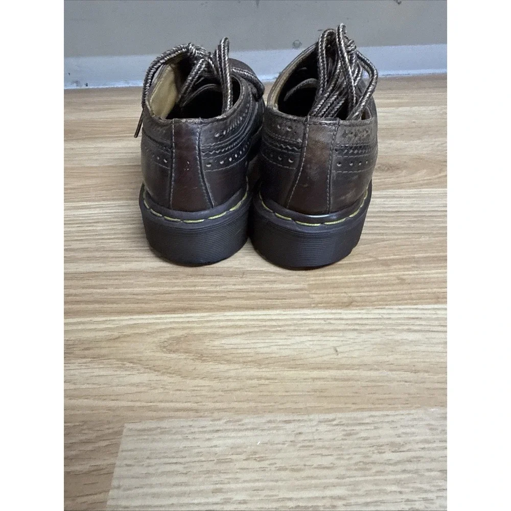 Dr Martens 3989 Made In England Brown Leather Wingtip Brogue Mens 7
